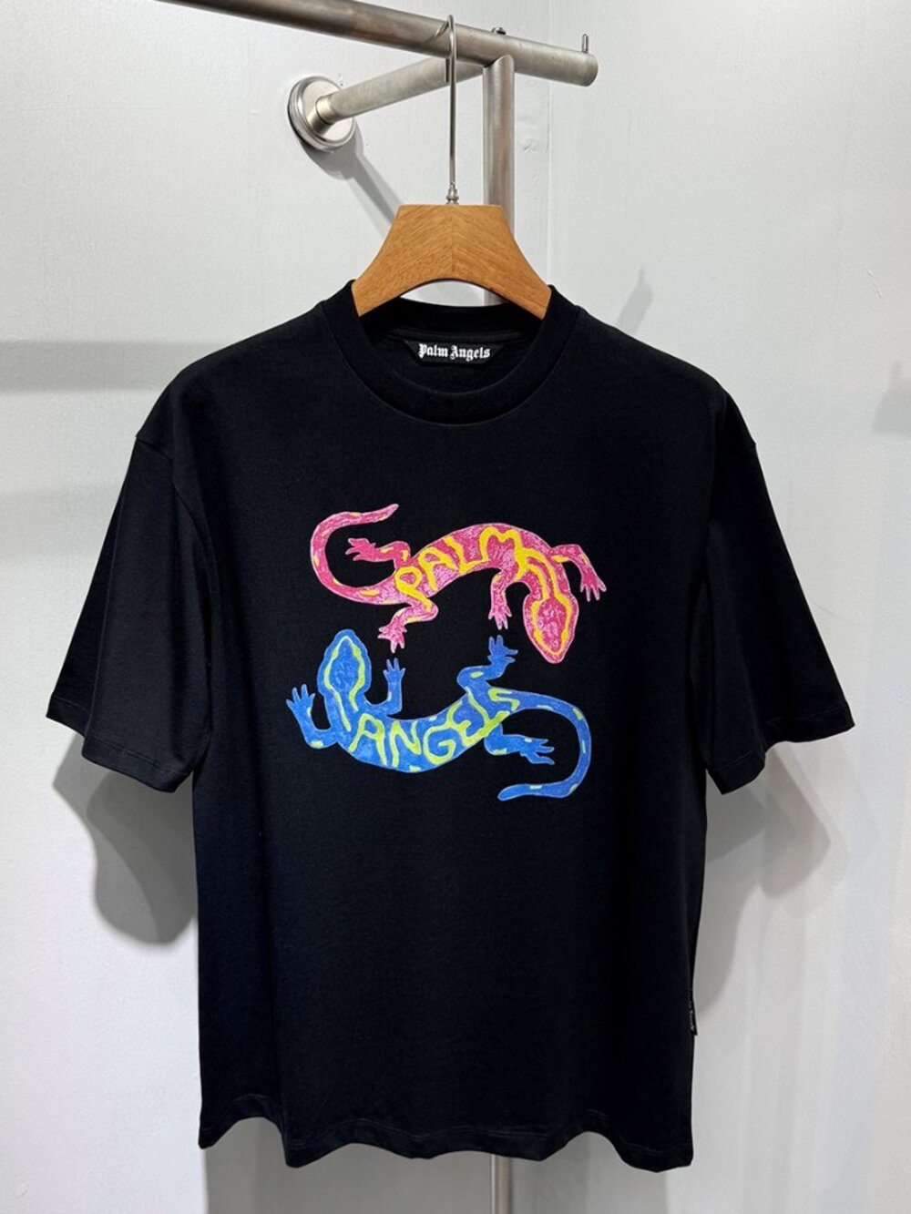 Classic Palm Angels Crew-Neck Short Sleeve Black